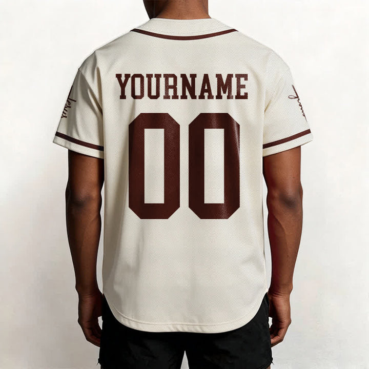 Christianartworkshop Kind Gottes Personalisiertes Namens- und Nummern-Unisex-Baseballtrikot - image 63