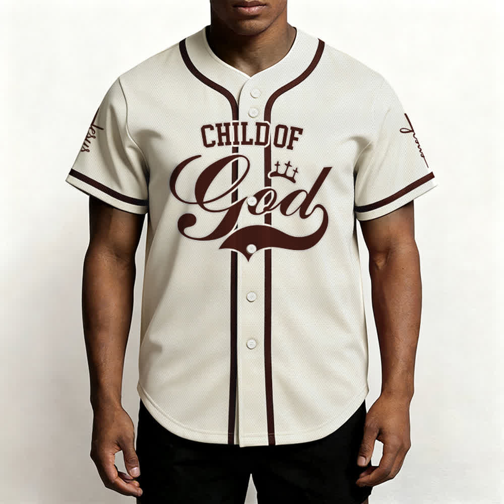 Christianartworkshop Kind Gottes Personalisiertes Namens- und Nummern-Unisex-Baseballtrikot - image 62