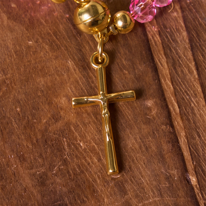 Christianartworkshop Vielseitiges, mehrlagiges Rosenkranzarmband: Symbol himmlischen Segens - image 8