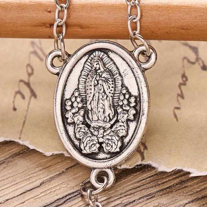 Mehrfarbiger Rosenkranz „Guadalupe“ von Christianartworkshop mit graviertem Aufbewahrungsetui: Zeichen himmlischen Trostes - image 6