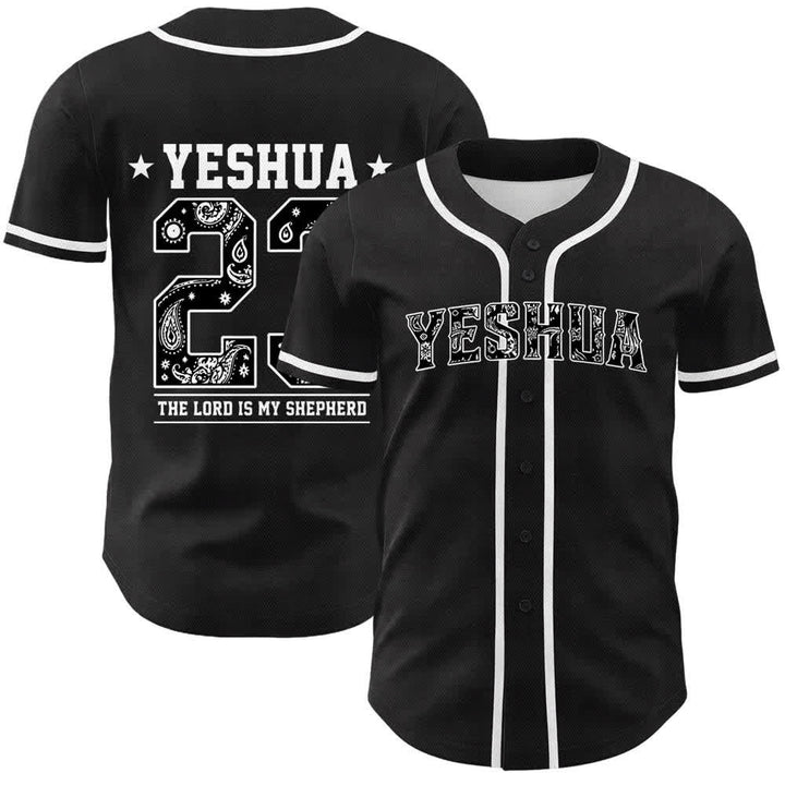 Christianartworkshop Sei stark im Herrn Templerritter Jesus Unisex Baseballtrikot - Weiß - 5XL - image 0