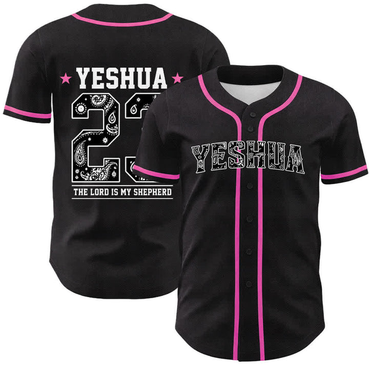 Christianartworkshop Sei stark im Herrn Templerritter Jesus Unisex Baseballtrikot - Rosa - 5XL - image 21