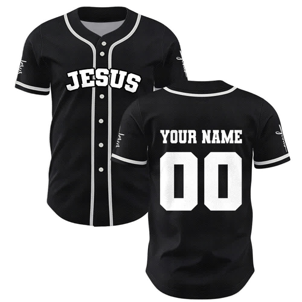 Christianartworkshop Klassisches Jesus Personalisierte Sportbekleidung Unisex Baseballtrikot - image 1