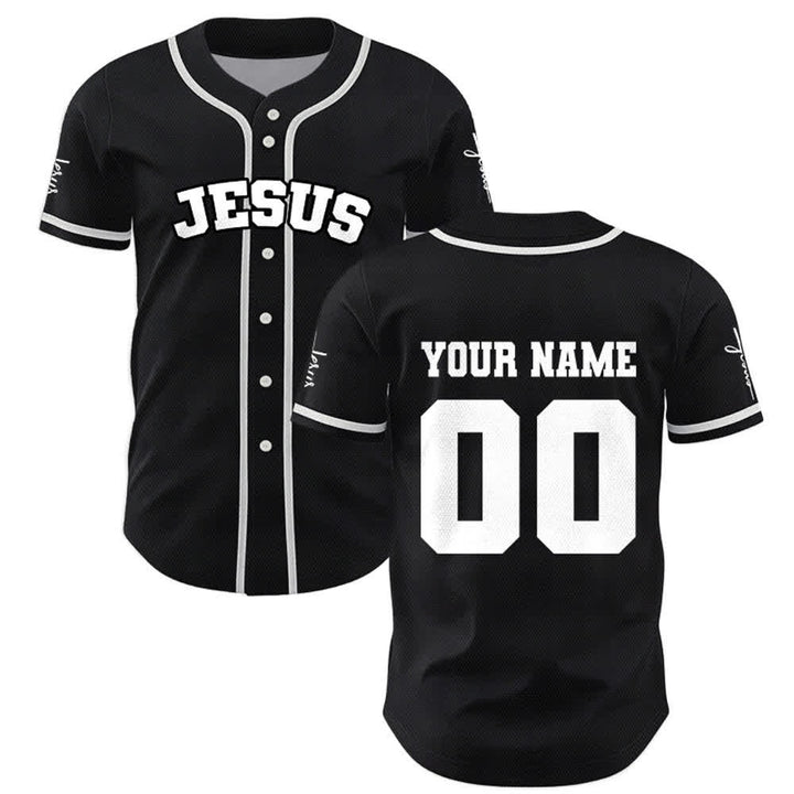 Christianartworkshop Klassisches Jesus Personalisierte Sportbekleidung Unisex Baseballtrikot - image 1