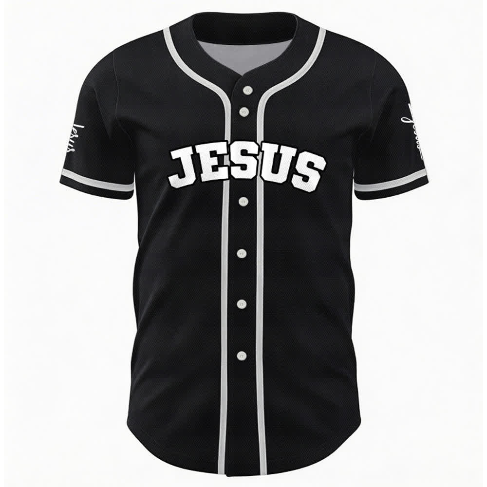 Christianartworkshop Klassisches Jesus Personalisierte Sportbekleidung Unisex Baseballtrikot - image 2
