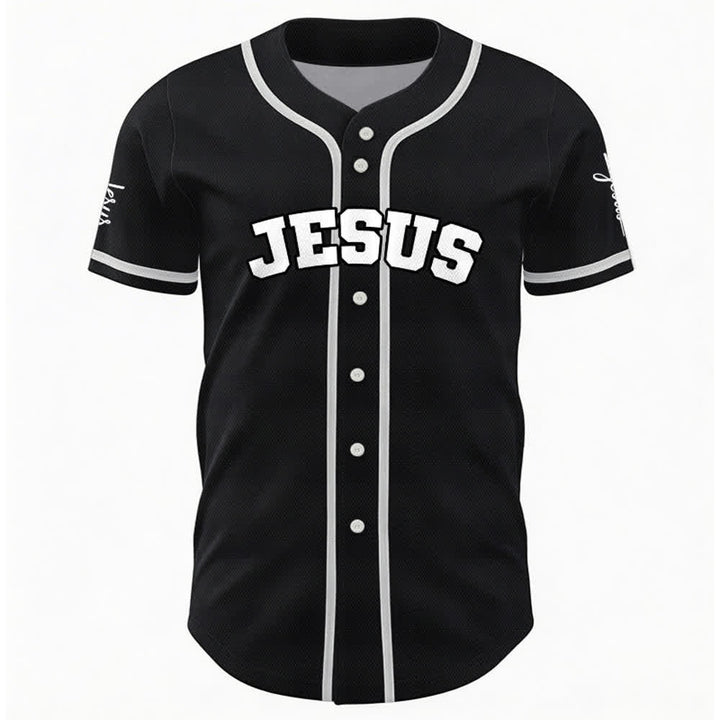 Christianartworkshop Klassisches Jesus Personalisierte Sportbekleidung Unisex Baseballtrikot - image 2