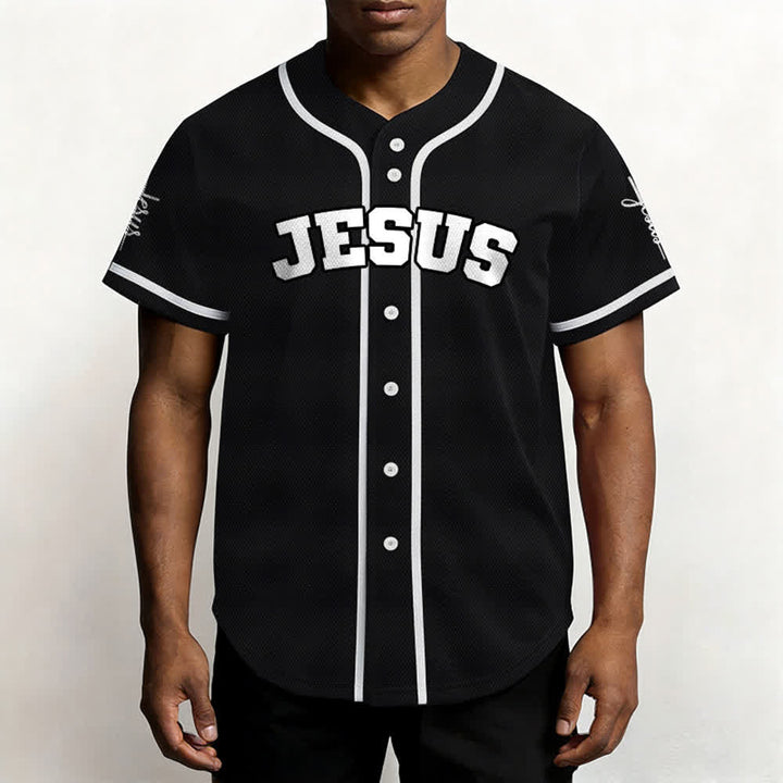 Christianartworkshop Klassisches Jesus Personalisierte Sportbekleidung Unisex Baseballtrikot - image 4