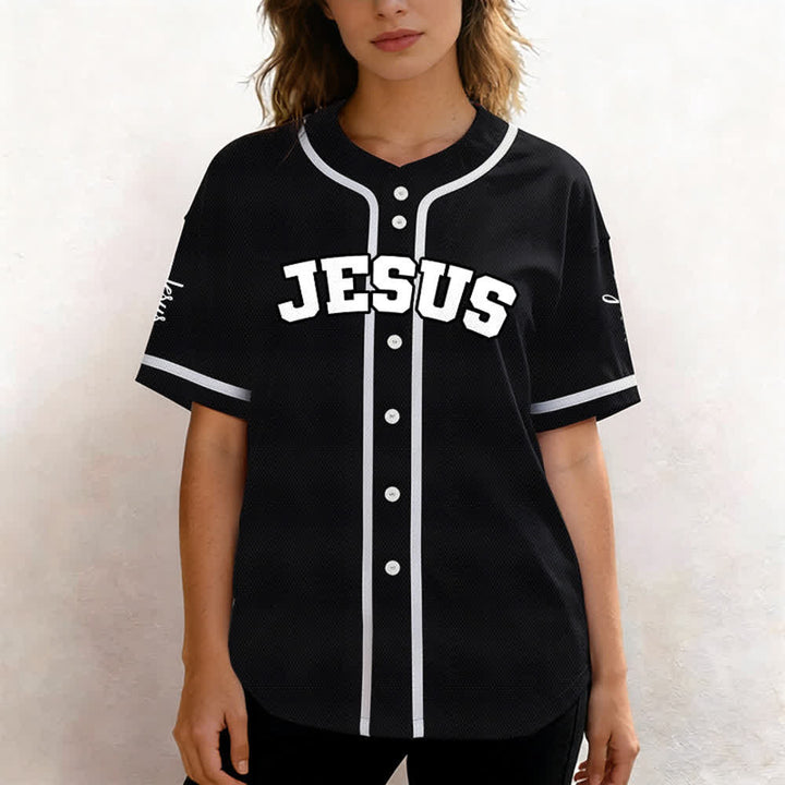 Christianartworkshop Klassisches Jesus Personalisierte Sportbekleidung Unisex Baseballtrikot - image 6