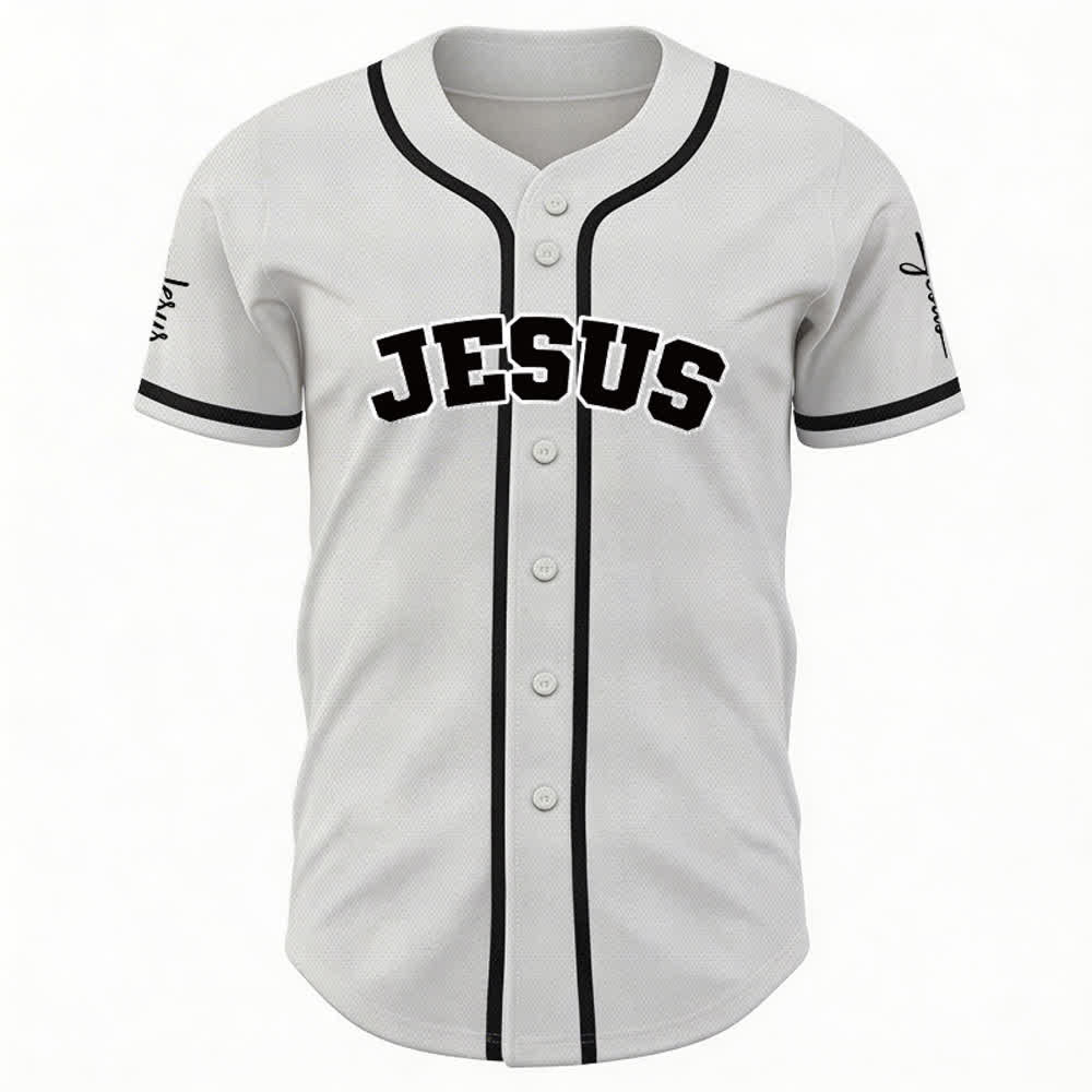 Christianartworkshop Klassisches Jesus Personalisierte Sportbekleidung Unisex Baseballtrikot - image 10