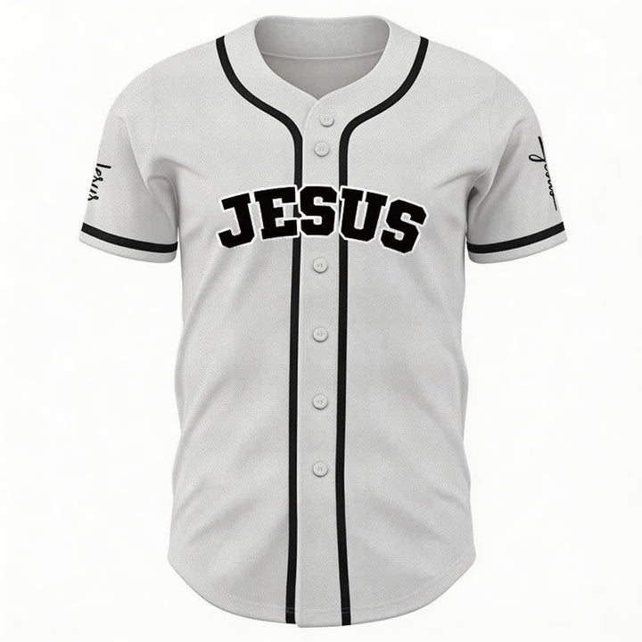 Christianartworkshop Klassisches Jesus Personalisierte Sportbekleidung Unisex Baseballtrikot - image 10