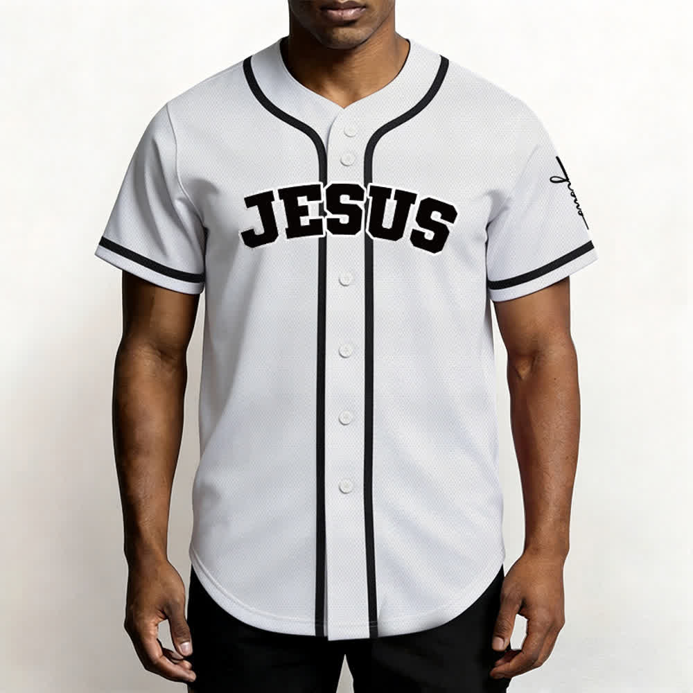 Christianartworkshop Klassisches Jesus Personalisierte Sportbekleidung Unisex Baseballtrikot - image 14