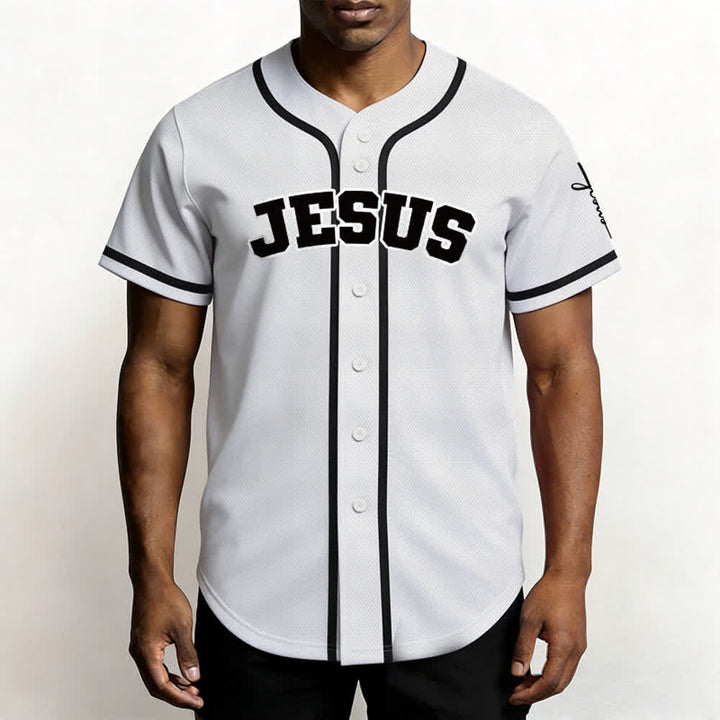 Christianartworkshop Klassisches Jesus Personalisierte Sportbekleidung Unisex Baseballtrikot - image 14