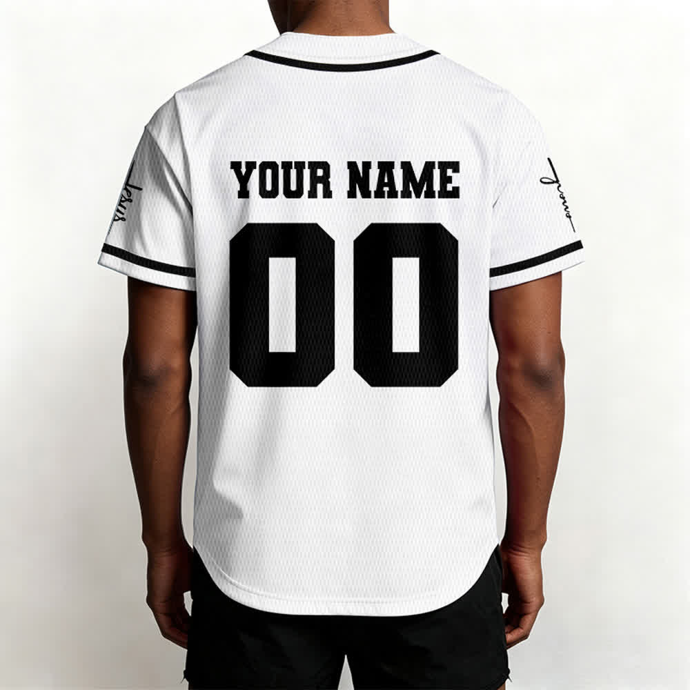 Christianartworkshop Klassisches Jesus Personalisierte Sportbekleidung Unisex Baseballtrikot - image 15