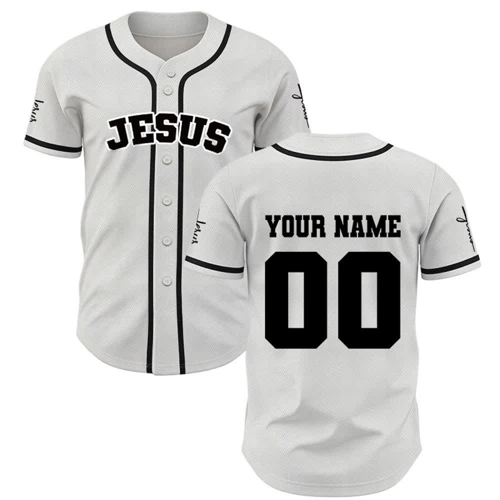 Christianartworkshop Klassisches Jesus Personalisierte Sportbekleidung Unisex Baseballtrikot - image 9