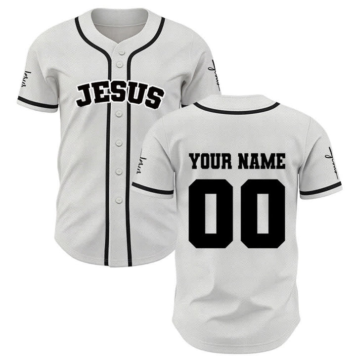Christianartworkshop Klassisches Jesus Personalisierte Sportbekleidung Unisex Baseballtrikot - image 9