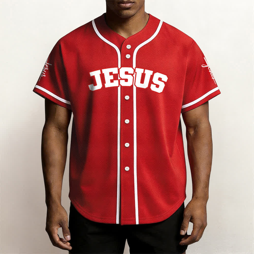 Christianartworkshop Klassisches Jesus Personalisierte Sportbekleidung Unisex Baseballtrikot - image 22