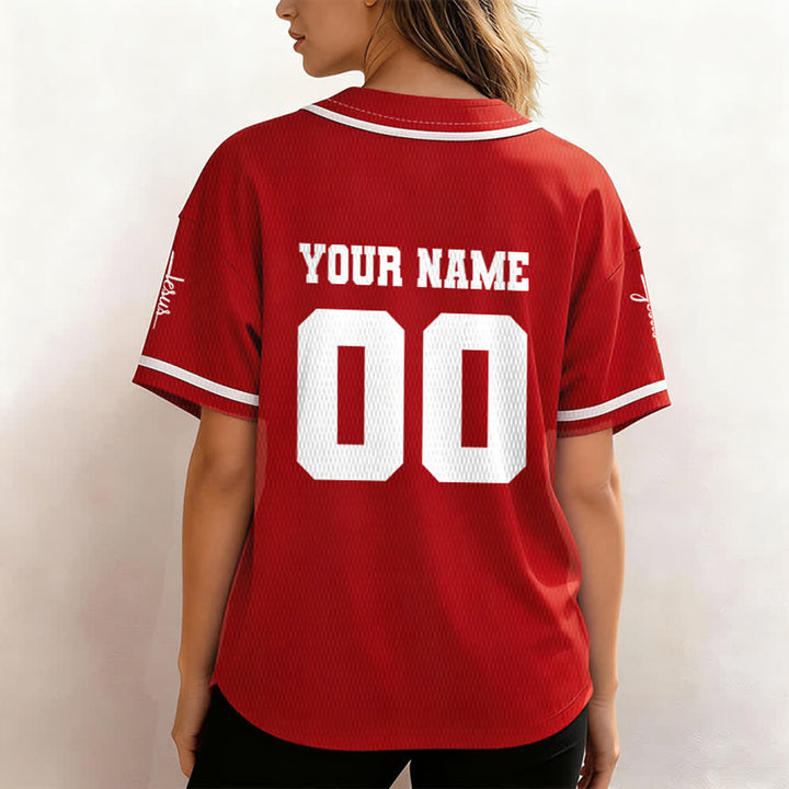Christianartworkshop Klassisches Jesus Personalisierte Sportbekleidung Unisex Baseballtrikot - image 21