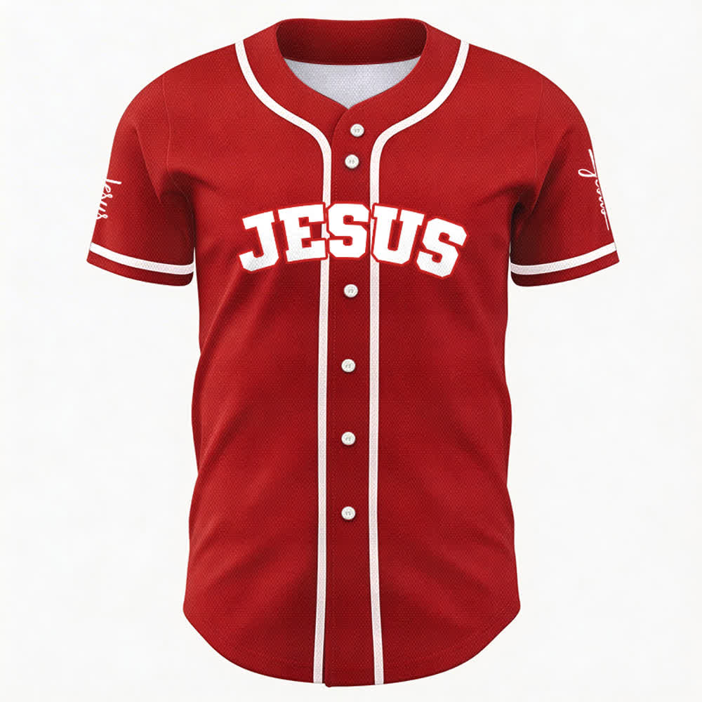 Christianartworkshop Klassisches Jesus Personalisierte Sportbekleidung Unisex Baseballtrikot - image 18