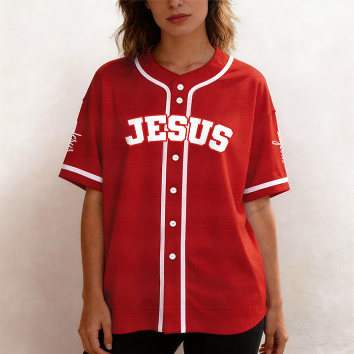 Christianartworkshop Klassisches Jesus Personalisierte Sportbekleidung Unisex Baseballtrikot - image 20