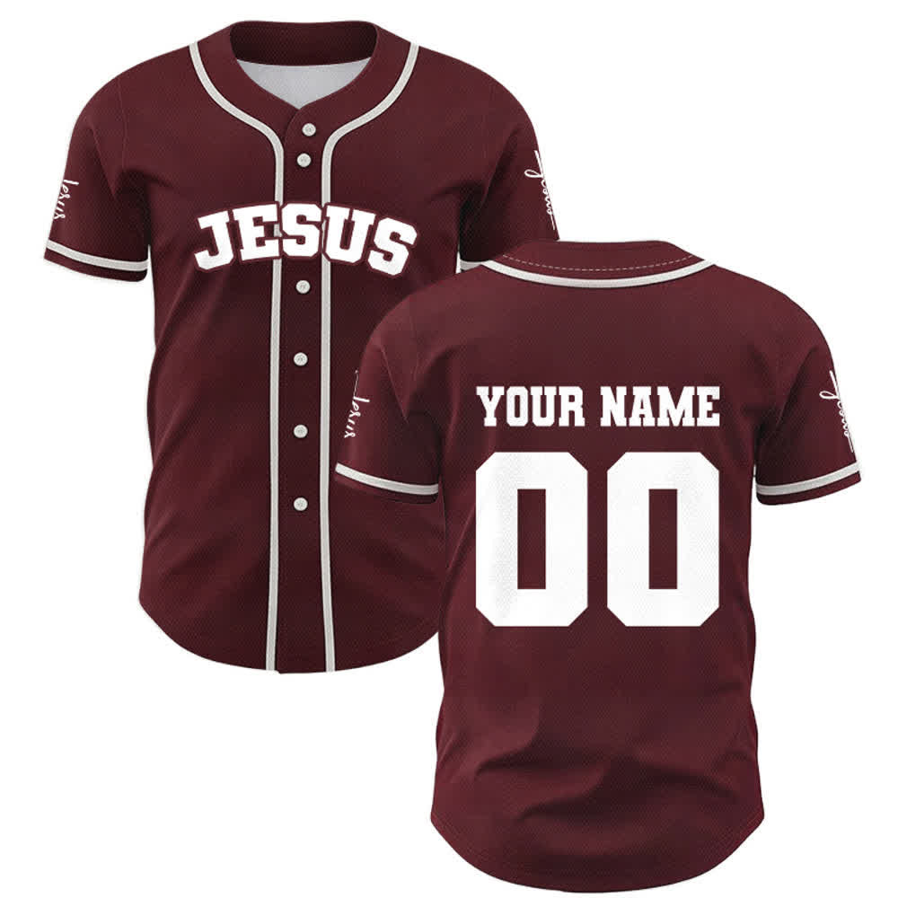 Christianartworkshop Klassisches Jesus Personalisierte Sportbekleidung Unisex Baseballtrikot - image 25