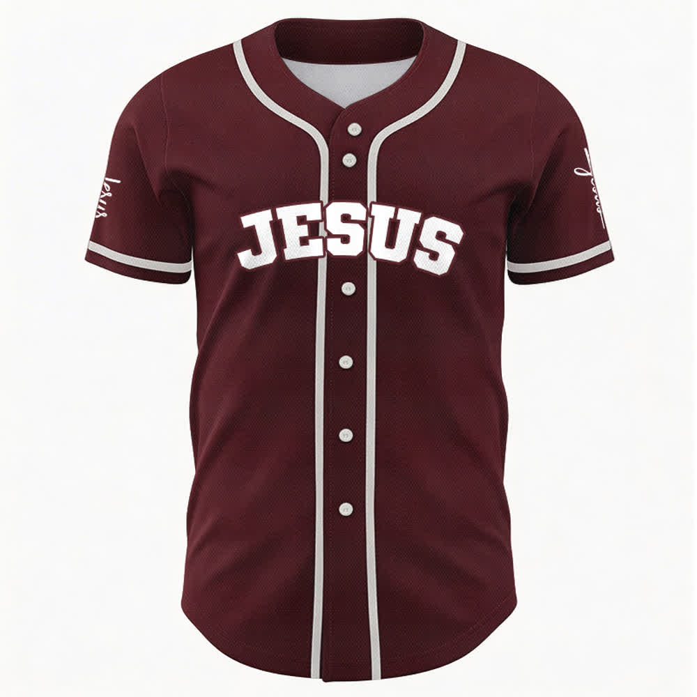 Christianartworkshop Klassisches Jesus Personalisierte Sportbekleidung Unisex Baseballtrikot - image 26