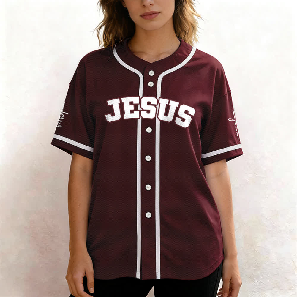 Christianartworkshop Klassisches Jesus Personalisierte Sportbekleidung Unisex Baseballtrikot - image 28