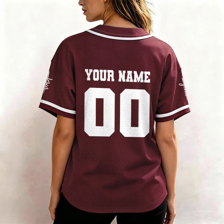 Christianartworkshop Klassisches Jesus Personalisierte Sportbekleidung Unisex Baseballtrikot - image 29