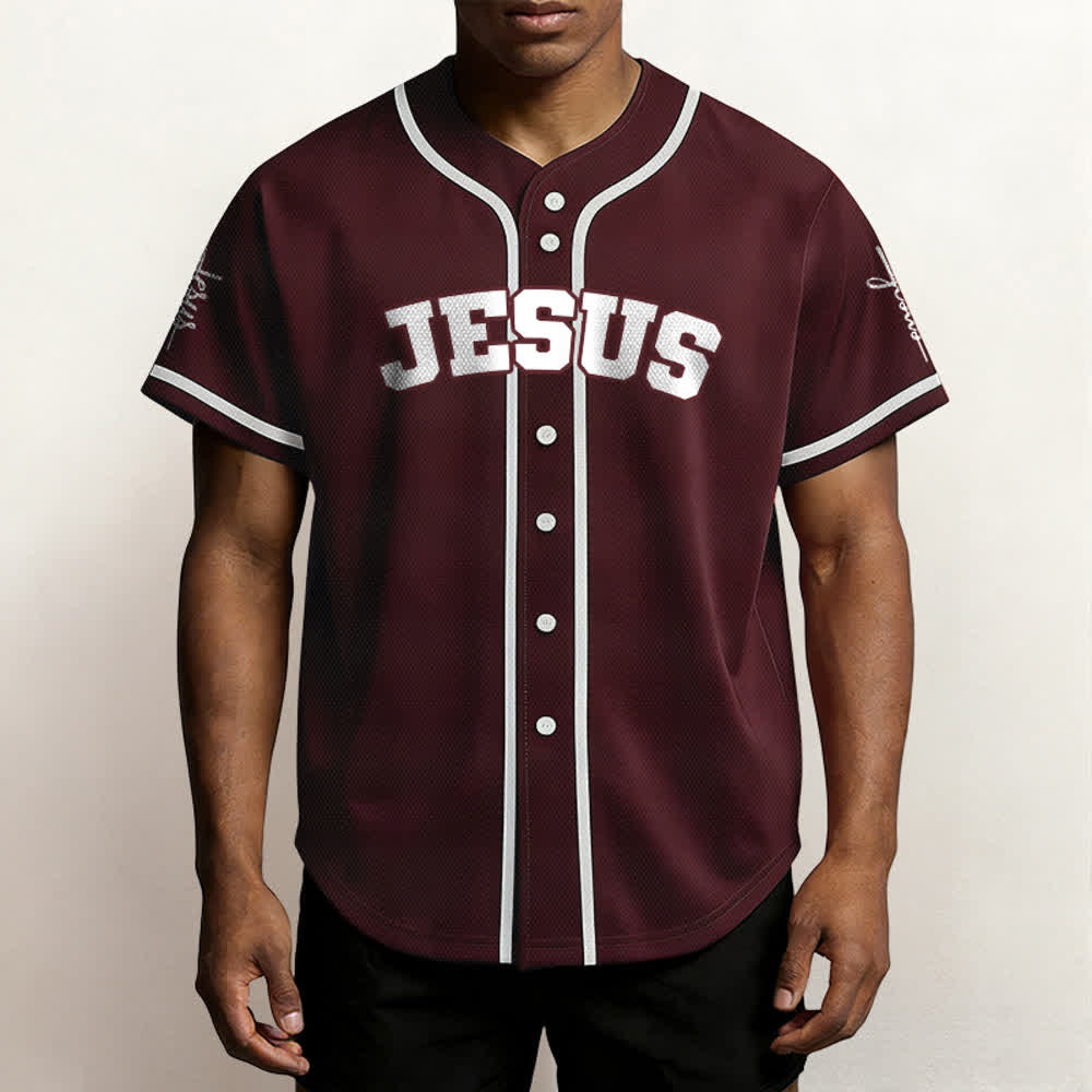 Christianartworkshop Klassisches Jesus Personalisierte Sportbekleidung Unisex Baseballtrikot - image 30