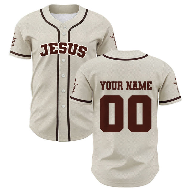 Christianartworkshop Klassisches Jesus Personalisierte Sportbekleidung Unisex Baseballtrikot - image 57