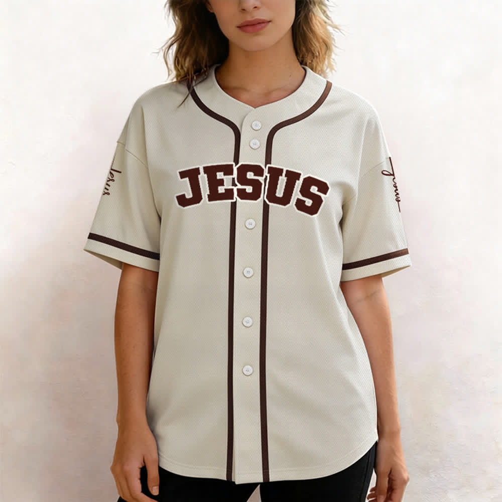 Christianartworkshop Klassisches Jesus Personalisierte Sportbekleidung Unisex Baseballtrikot - image 62