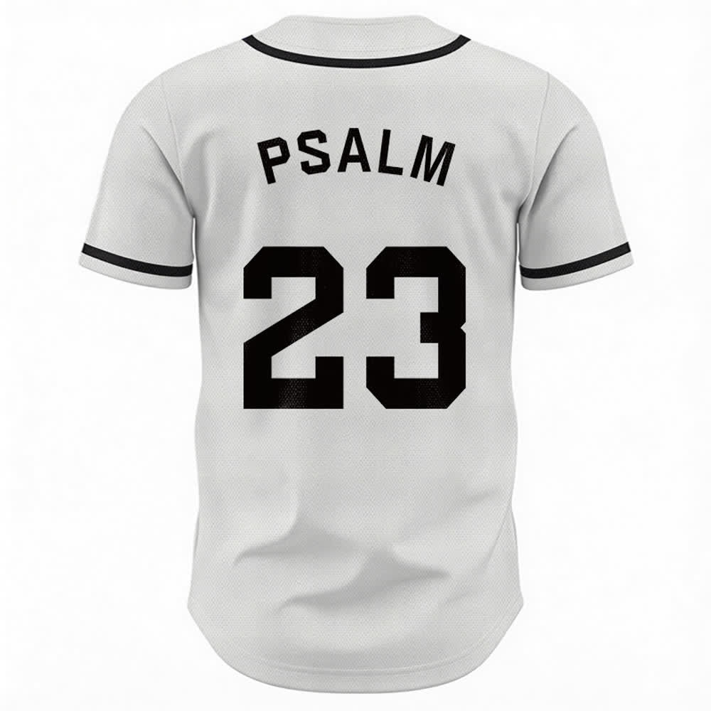 Christianartworkshop Retro Sport Style Psalm 23 Unisex Baseballtrikot - image 9