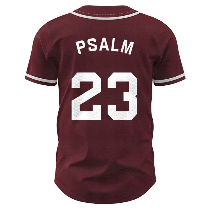 Christianartworkshop Retro Sport Style Psalm 23 Unisex Baseball Jersey - image 30