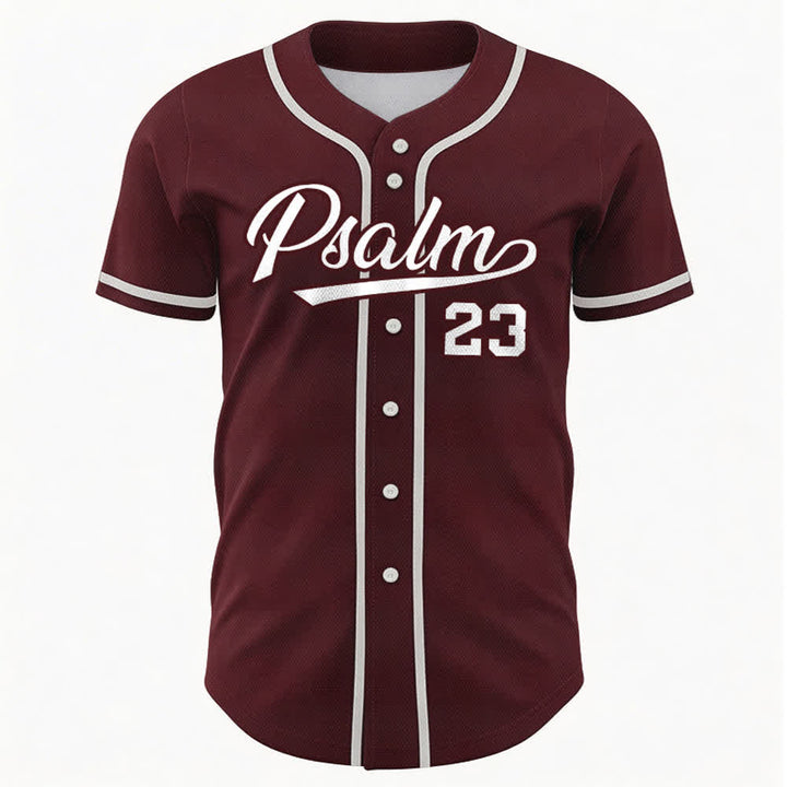 Christianartworkshop Retro Sport Style Psalm 23 Unisex Baseballtrikot - image 29