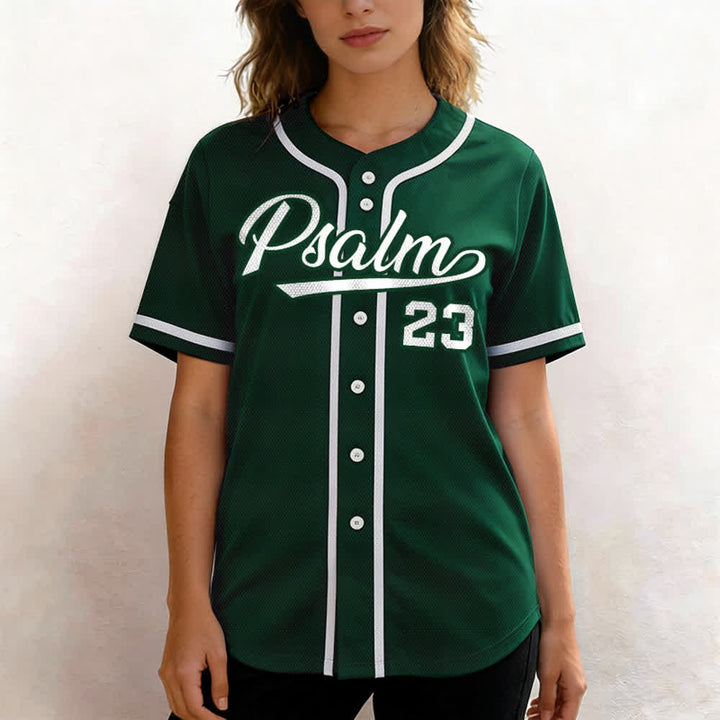 Christianartworkshop Retro Sport Style Psalm 23 Unisex Baseballtrikot - image 47