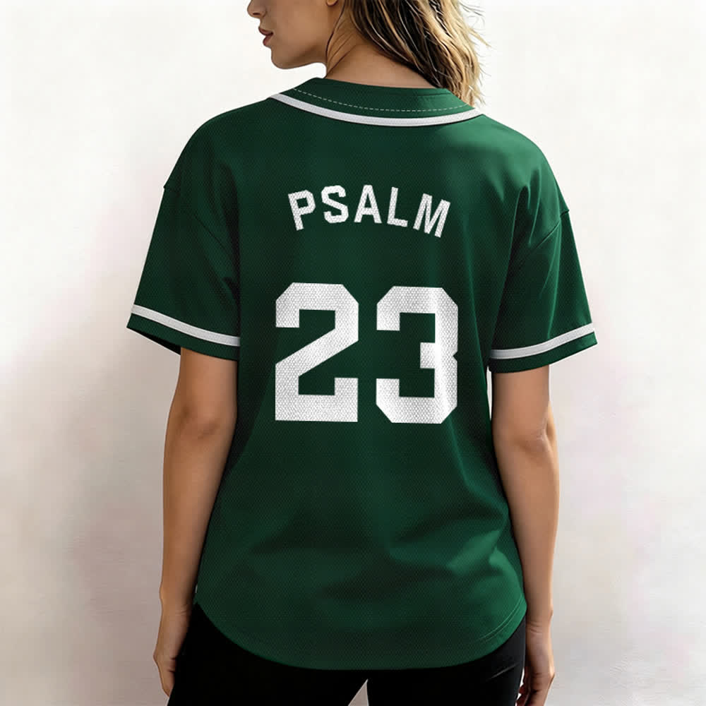Christianartworkshop Retro Sport Style Psalm 23 Unisex Baseballtrikot - image 48