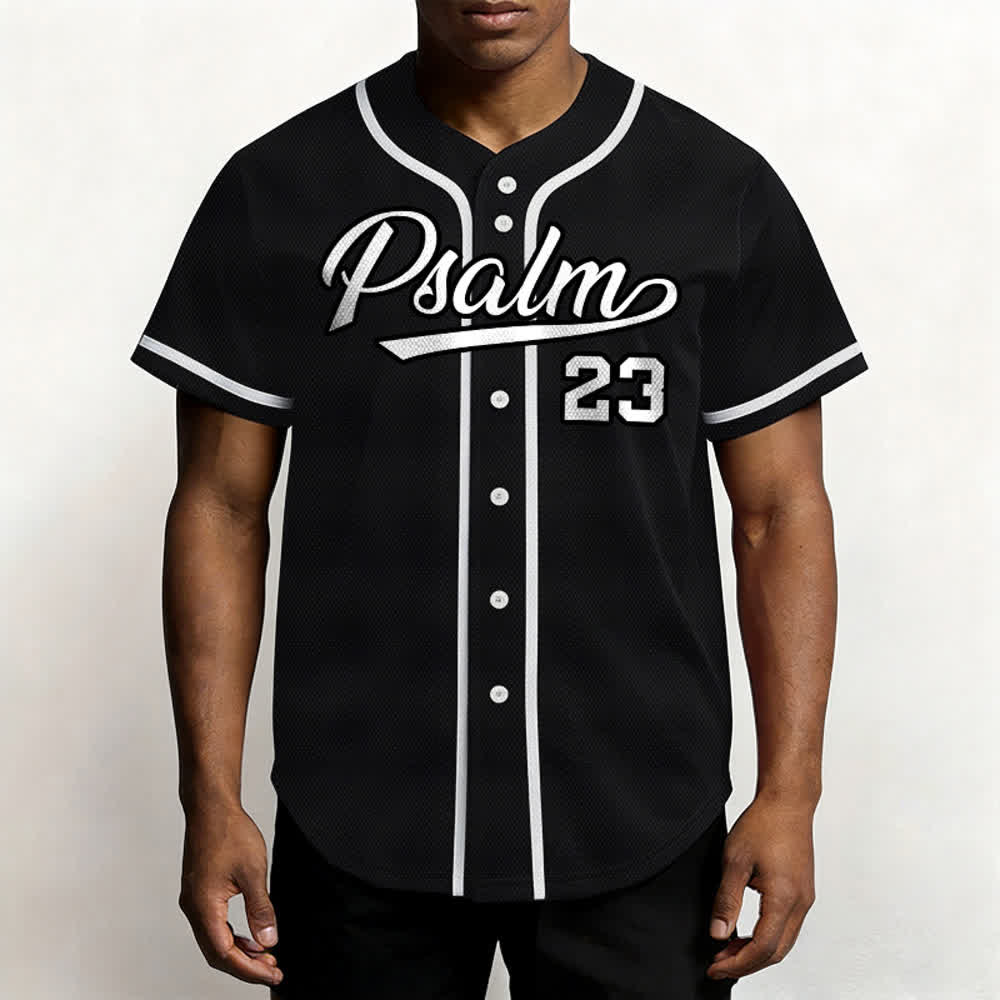 Christianartworkshop Retro Sport Style Psalm 23 Unisex Baseballtrikot - image 17