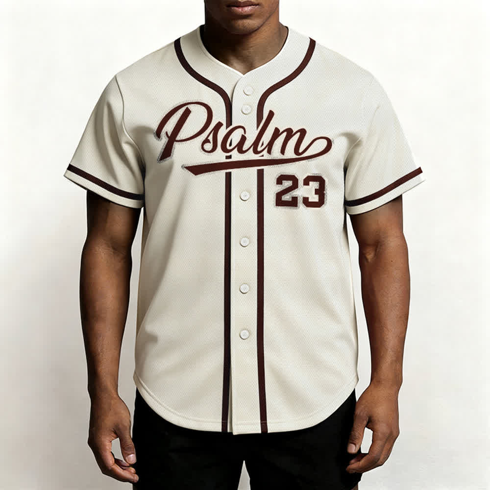Christianartworkshop Retro Sport Style Psalm 23 Unisex Baseballtrikot - image 54