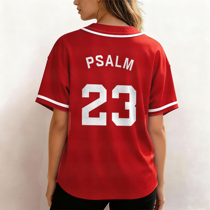 Christianartworkshop Retro Sport Style Psalm 23 Unisex Baseball Jersey - image 27