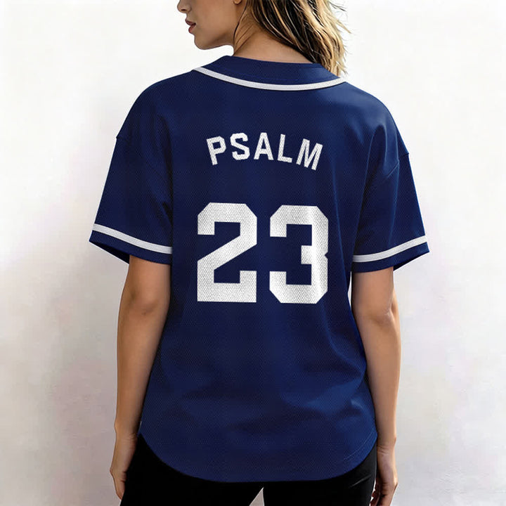 Christianartworkshop Retro Sport Style Psalm 23 Unisex Baseballtrikot - image 6