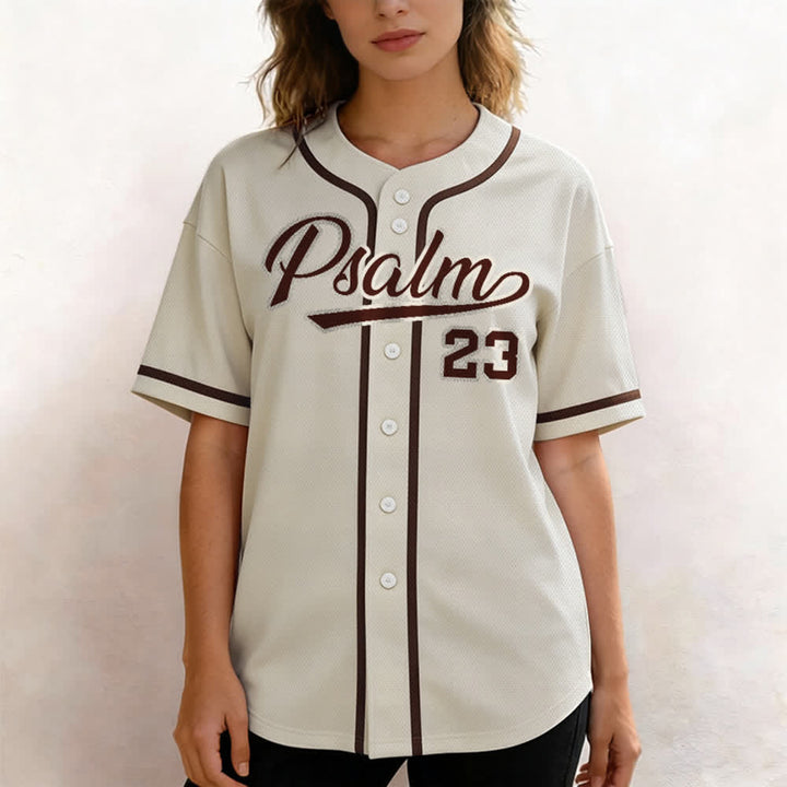 Christianartworkshop Retro Sport Style Psalm 23 Unisex Baseballtrikot - image 52