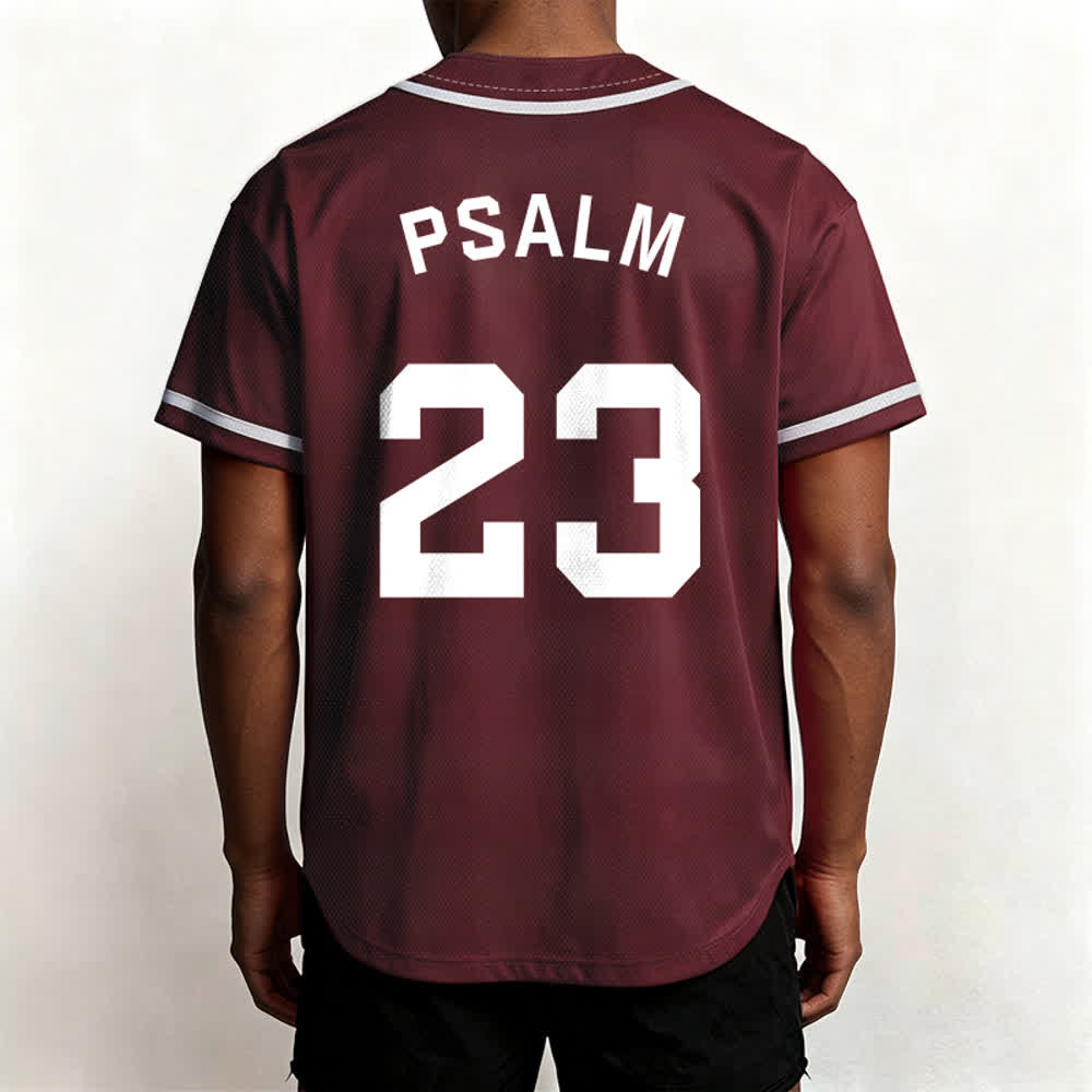 Christianartworkshop Retro Sport Style Psalm 23 Unisex Baseball Jersey - image 32