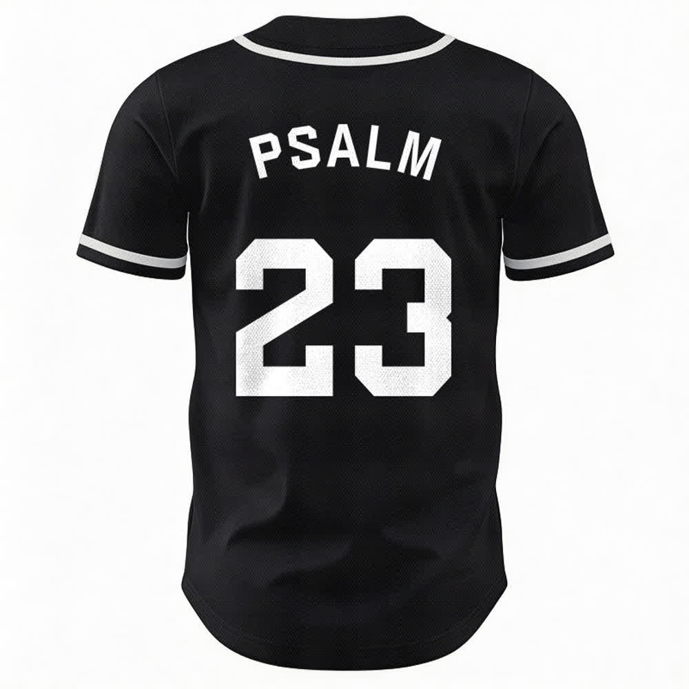 Christianartworkshop Retro Sport Style Psalm 23 Unisex Baseballtrikot - image 16