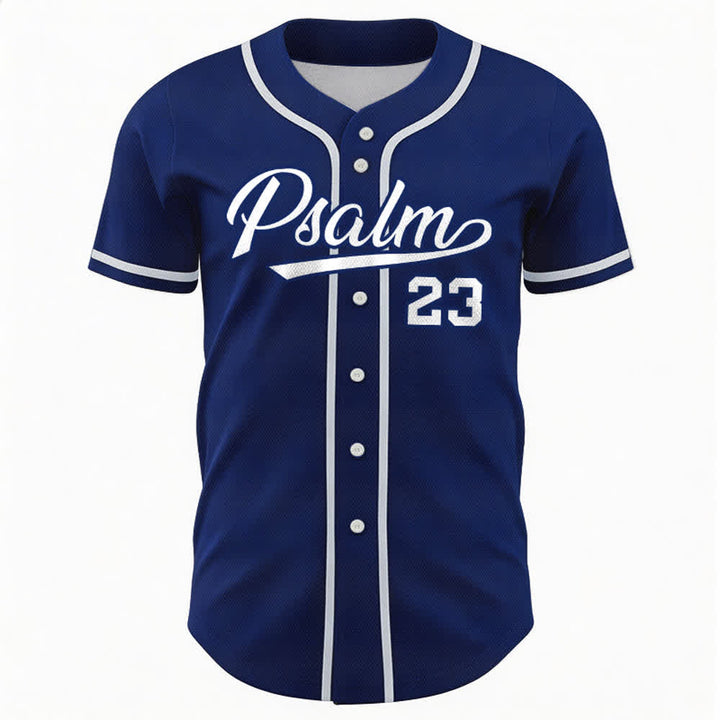 Christianartworkshop Retro Sport Style Psalm 23 Unisex Baseballtrikot - image 1