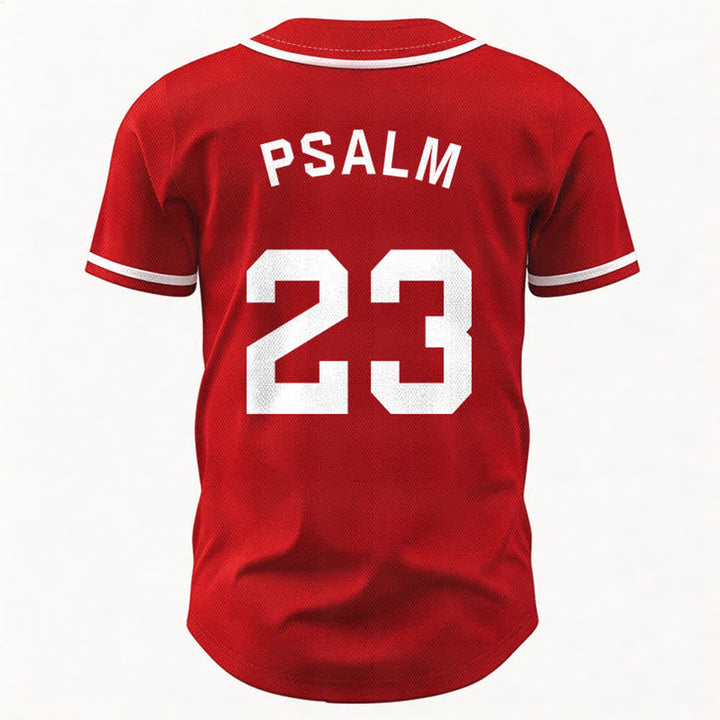 Christianartworkshop Retro Sport Style Psalm 23 Unisex Baseballtrikot - image 23