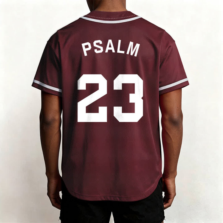 Christianartworkshop Retro Sport Style Psalm 23 Unisex Baseballtrikot - image 32