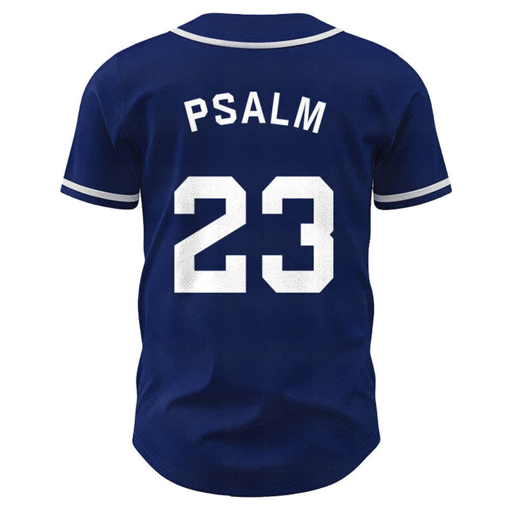 Christianartworkshop Retro Sport Style Psalm 23 Unisex Baseballtrikot - image 2