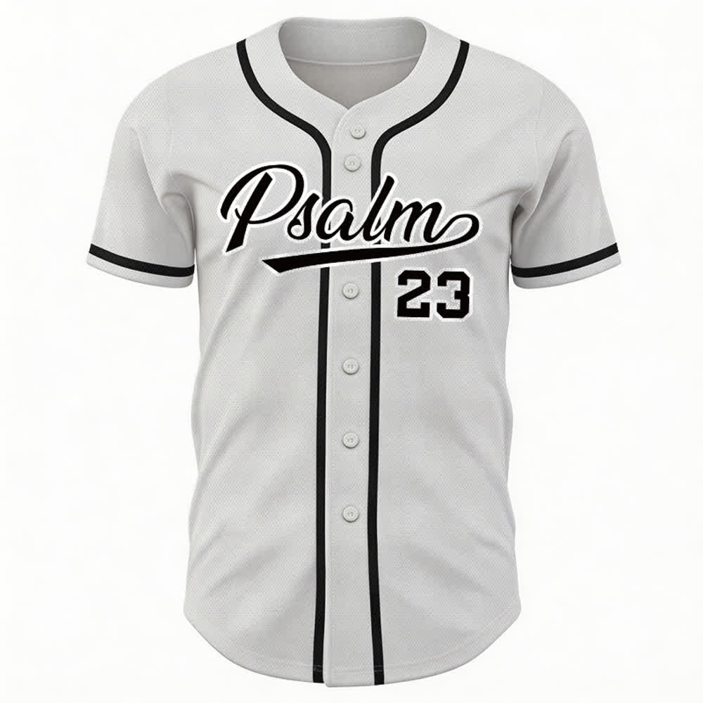 Christianartworkshop Retro Sport Style Psalm 23 Unisex Baseball Jersey - image 8