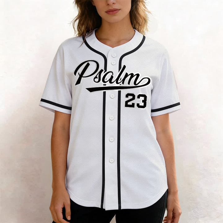 Christianartworkshop Retro Sport Style Psalm 23 Unisex Baseballtrikot - image 12