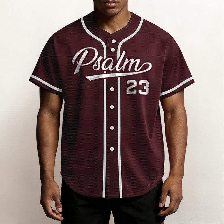Christianartworkshop Retro Sport Style Psalm 23 Unisex Baseballtrikot - image 31