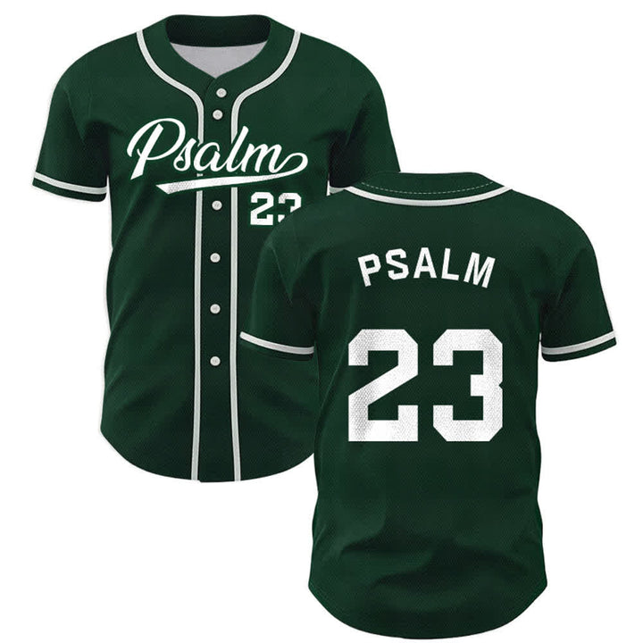 Christianartworkshop Retro Sport Style Psalm 23 Unisex Baseball Jersey - Grün - 5XL - image 42